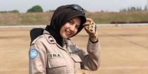 Intip Pesona Polwan Cantik Briptu Imah