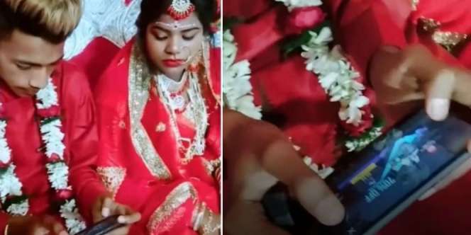 Abaikan Tamu, Pengantin Pria Malah Asyik Main PUBG