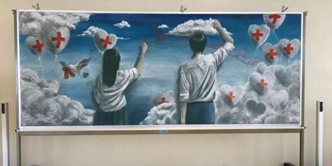 Seni Menggambar di Papan Tulis di Jepang Ini Buat Dunia Terpana