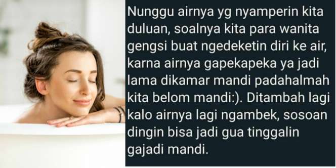 Terkuak, Inilah Alasan Cewek Lama Kalau Mandi