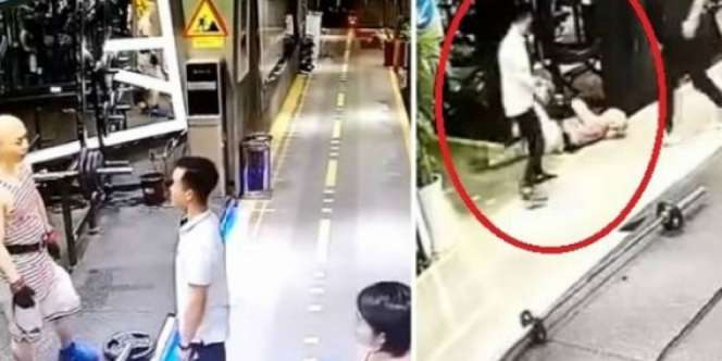 Intimidasi Pria Berbadan Kecil, Eh Sekali Jotos  Malah Tumbang