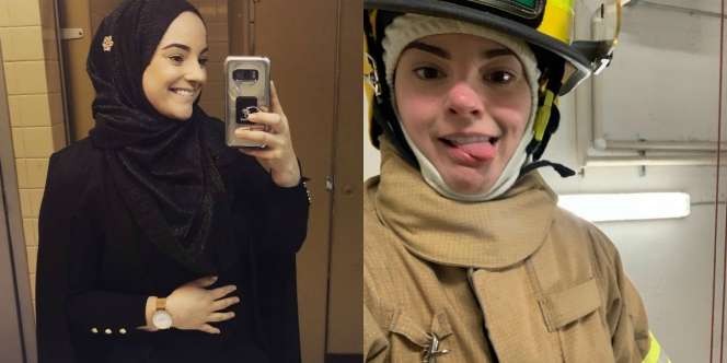 Pemadam Kebakaran Cantik Berhijab Ini Curi Perhatian