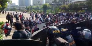 Situasi Demo Bawaslu Kondusif, Polisi Tetap Siaga
