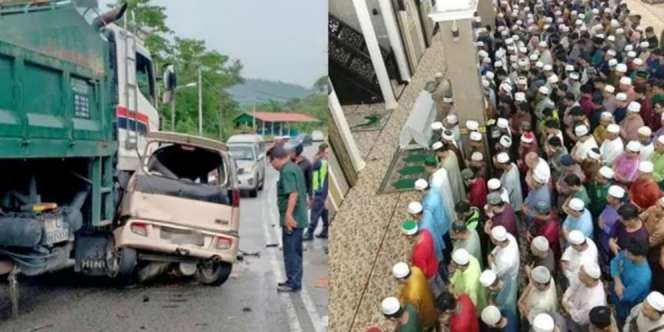 Merinding, Betapa Penuhnya Jemaah Sholat Jenazah Mahasiswi Ini