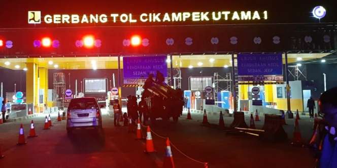Mulai Hari Ini Transaksi di GT Cikarang Utama Pindah ke Cikampek