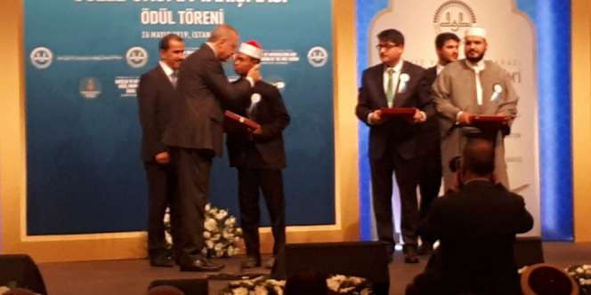 Qari NTB Juara MTQ Internasional Bertemu Presiden Erdogan