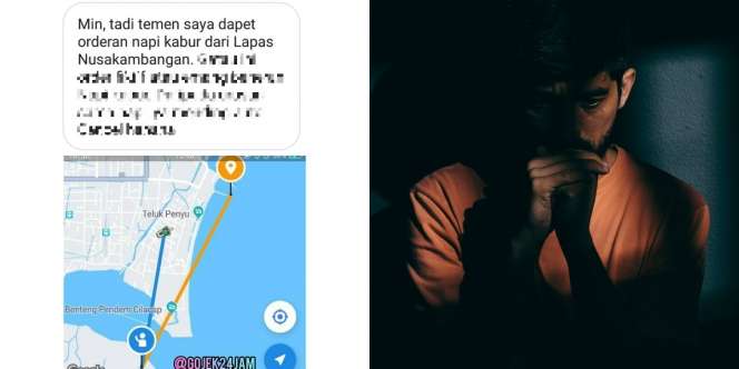 Driver Ojol Dapat Order dari Nusakambangan, Mau Kabur?
