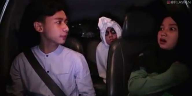 Di-prank Pocong, Reaksi Takut Hijaber Cantik Ini Malah Bikin Gemes