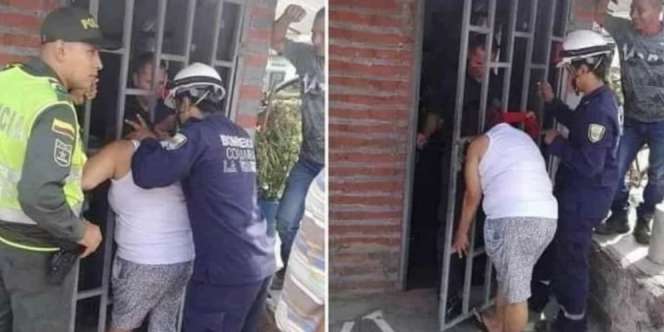 Intip Rumah Tetangga, Kepala Wanita Tersangkut Besi Pagar