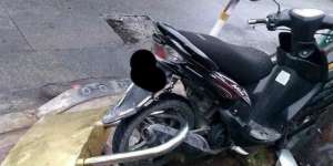 Anti-Maling, Motor Mio Dipasang Gembok Raksasa