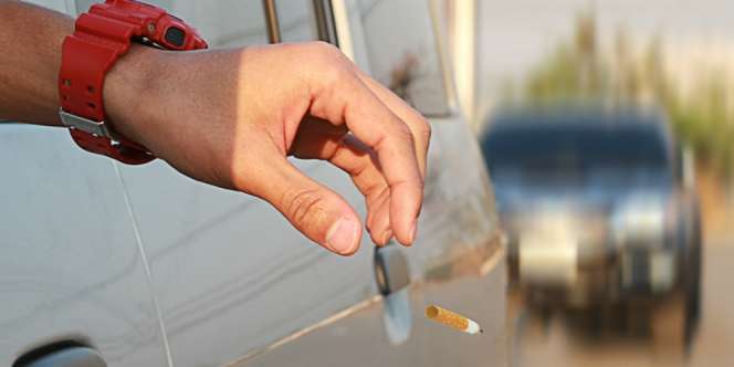 Pengendara Mobil Buang Rokok Sembarang, Alasannya Bikin Emosi