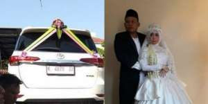 Heboh Tukang Bakso Asal Pati Serahkan Mobil Fortuner Sebagai Maskawin Pernikahan
