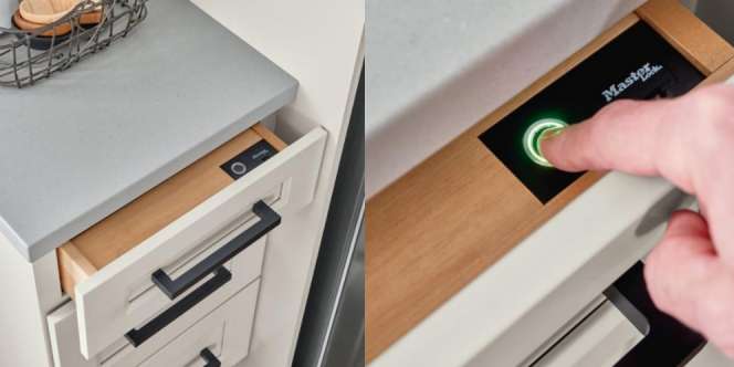 Super Aman, Ada Laci Kabinet dengan Fingerprint