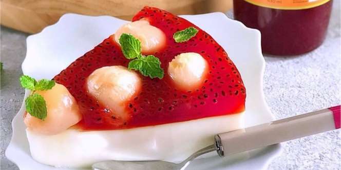 Resep Puding Martabe Lychee, Favorit Kota Medan