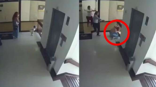 Merinding, Detik-Detik Mencekam Ibu Selamatkan Anaknya yang Nyaris Terjatuh