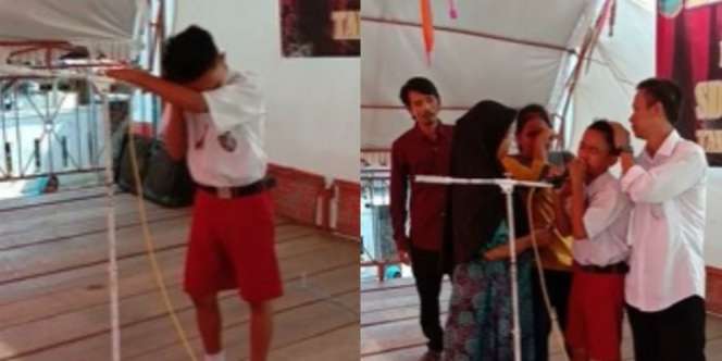 Viral Bocah SD Nangis Sesegukan Nanyikan Lagu Untuk Ayah yang Baru Meninggal