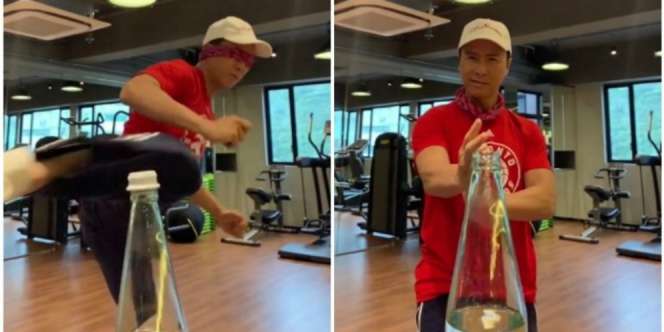 Bottle Cap Challenge dengan Mata Tertutup, Donnie Yen Juara!