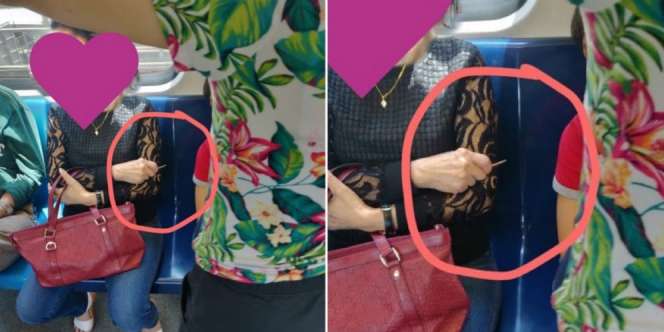 Ogah Jadi Tempat Menyandar, Wanita Ini Arahkan Tusuk Gigi ke Bocah Mengantuk