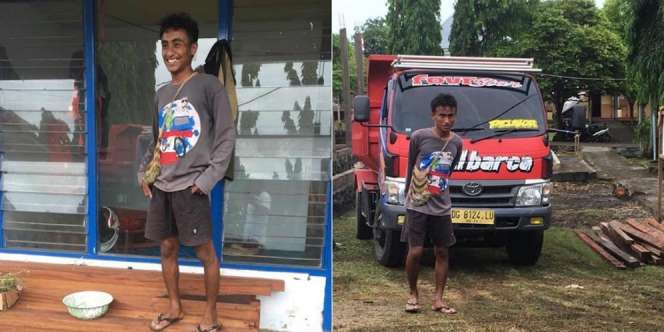 Viral Sosok Kuli Bangunan yang Ternyata Anak Wakil Walikota Tidore