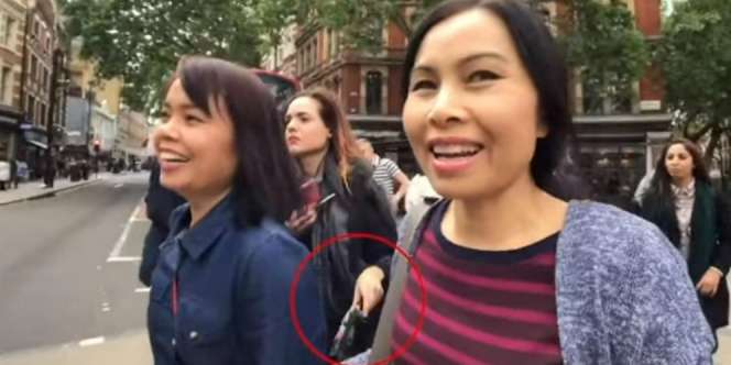Viral, Aksi Copet Cantik Terekam Kamera Vlogger