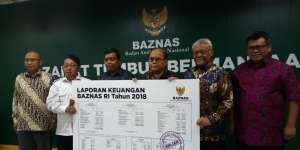 Raih Dana ZIS Rp206 Miliar Pada 2018, Baznas Raih WTP
