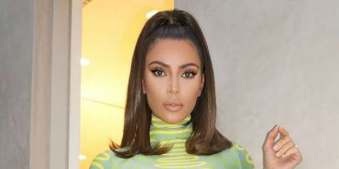 Tampilan Kim Kardashian dengan Rambut 'Light Frosted Brown'