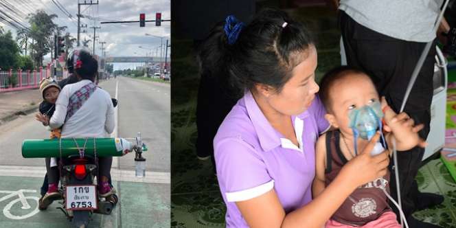 Demi Nyawa Anak, 2 Hari Sekali Tempuh 120 Km Beli Oksigen
