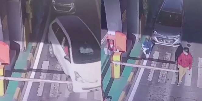 Ketahuan Terobos Palang Pintu Tol, Sopir Minibus Lempar Receh ke Wajah Petugas