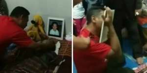 Viral, Video Tangis Haru Anggota TNI Saat Putrinya Wafat