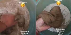 10 Tahun Sarung Bantal Tak Dicuci, Pas Direndam Air Berubah Jadi Lumpur