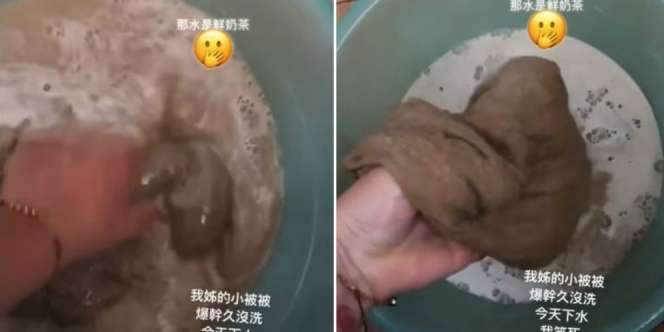 10 Tahun Sarung Bantal Tak Dicuci, Pas Direndam Air Berubah Jadi Lumpur