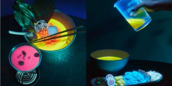 Ramen yang Berpendar dalam Gelap Bikin Orang Penasaran