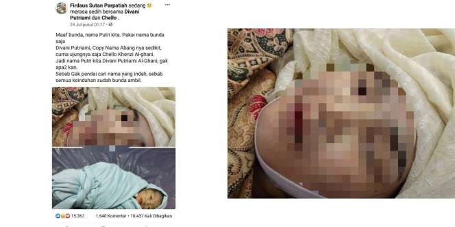Senyum Ibu yang Wafat Saat Melahirkan, Pancarkan Kebahagiaan