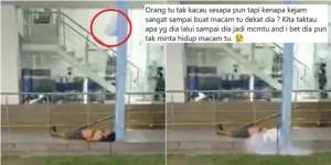 Miris! Gelandangan Lagi Tidur, Wajahnya Dijatuhi Plastik Berisi Air