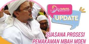 Momen Habib Rizieq di Pemakaman Mbah Moen