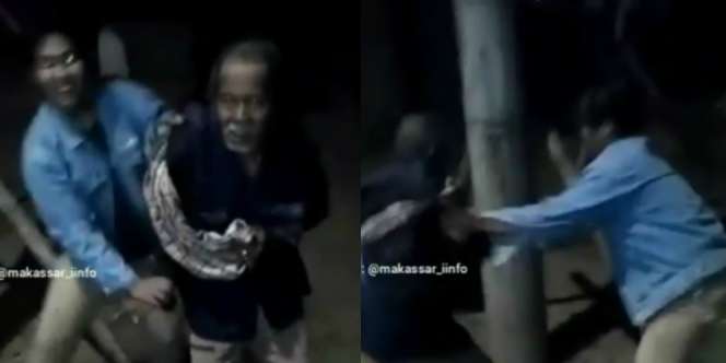 Kakek Tak Berdaya Dibully Sekelompok Pemuda, Netizen Geram