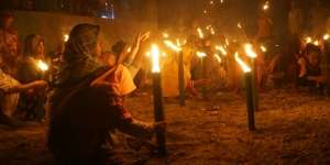Pawai Obor Takbir di Pesisir Utara Flores