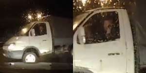 Terlalu Santuy, Mobil Hampir Terbalik Sopir Tetap Asyik Teleponan!