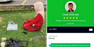 Viral Driver Taksi Online Tunggu Penumpang Sholat di Pinggir Jalan