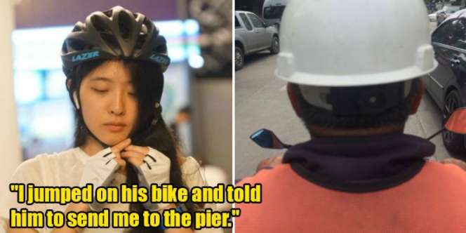 Dikira Tukang Ojek, Siswi Cantik Malah Naik Motor Pekerja Proyek