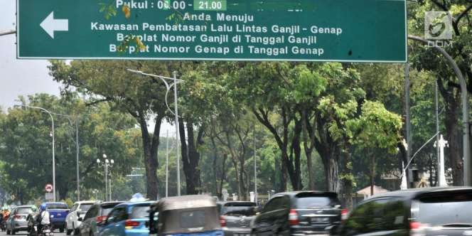 Ini 25 Ruas Jalan yang Diberlakukan Ganjil Genap, Melanggar Didenda Rp500 Ribu