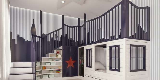 Model Kasur Tingkat Seru untuk Kamar Kakak Beradik