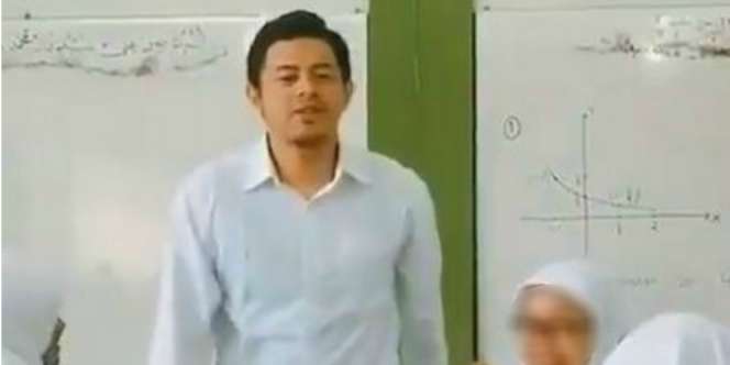 Video Viral Guru Ganteng Dibikin `Klepek-Klepek` Siswi