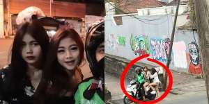Momen Driver Ojol Bonceng 3 Cewek Cantik, Menang Banyak Bang!