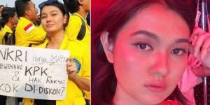 Pesona Livia Ellen, Mahasiswi Cantik yang Viral Saat Aksi Demo