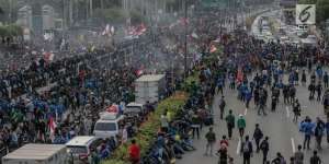 Kondisi Terkini Demo di Depan Gedung DPR