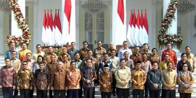 Daftar Lengkap Susunan Kabinet Indonesia Maju Jokowi-KH Ma'ruf Amin