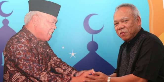 Momen Kocak Basuki Hadimuljono Beri Selamat Menteri PUPR Baru