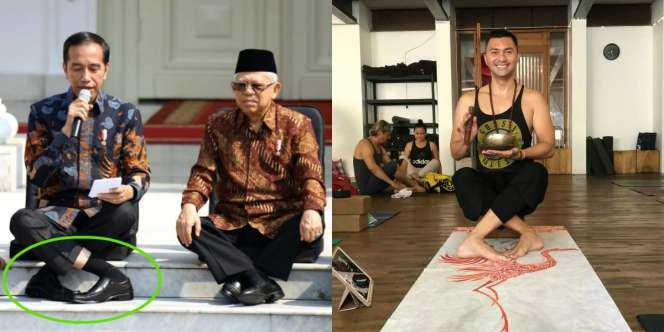 Viral Posisi Duduk Unik Jokowi Jadi Challenge di Instagram