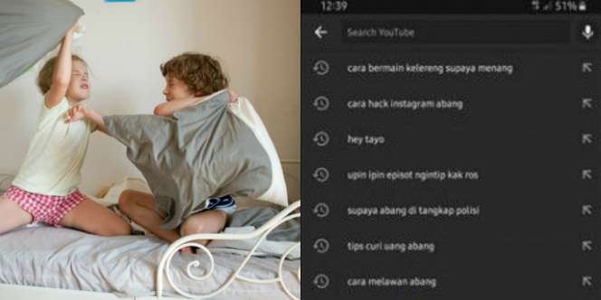 Suka Iseng, Sang Kakak Terkejut Temukan Ini di Browser Ponsel Adinya